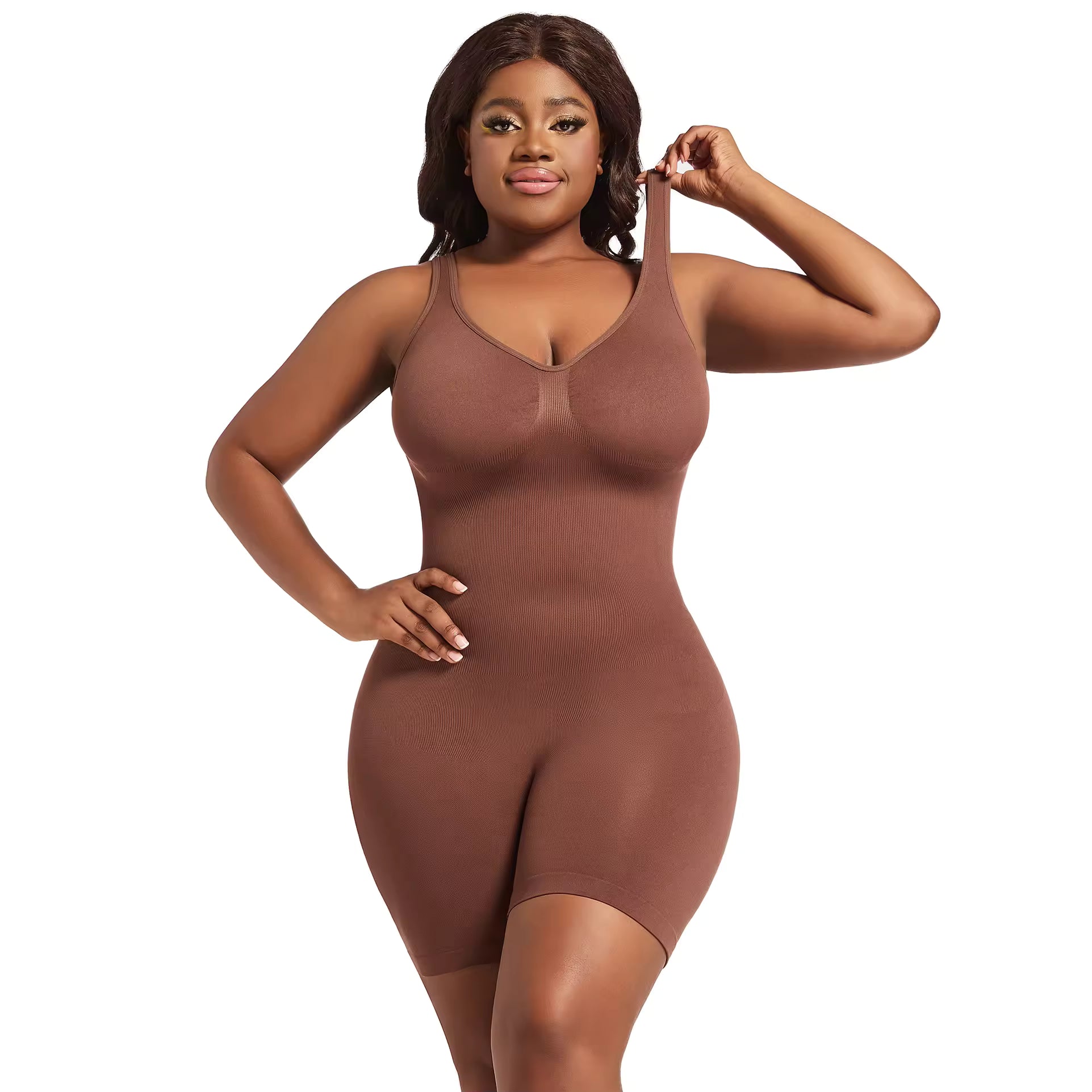 Plus Size Bodysuit Legging Slim Fit Nylon Fabric Yoga Use Body Shaping for Adults